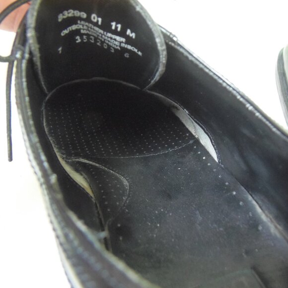 Men's Sz 11 Nunn Bush Black Ashton Wing Tip Oxfords Madmen SUITS MobBoss CEO - Picture 12 of 12